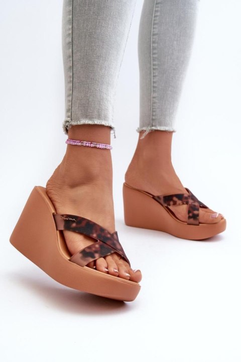 Sandał Klapki Model 83520 Ipanema High Fashion Slide Fem Brown - Step in style Step in style Sandał Klapki Model 83520 Ipanema High Fashion Slide Fem Brown - Step in style Step in style