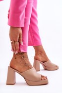 Sandał Klapki Model Livesa M051 Beieg - Step in style Step in style Sandał Klapki Model Livesa M051 Beieg - Step in style Step in style