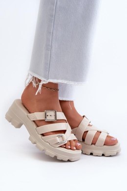 Sandał Klapki Model Zaxy NN285042 Light Beige - Step in style Step in style