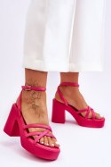 Sandały Model Shemira 78-130 Fuksja - Step in style Step in style Sandały Model Shemira 78-130 Fuksja - Step in style Step in style