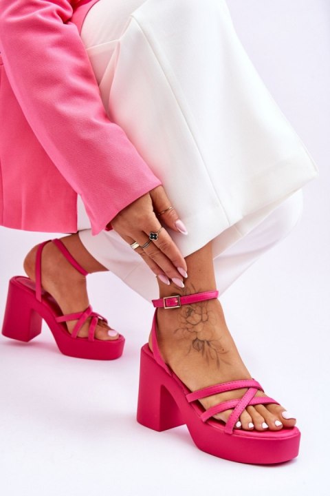 Sandały Model Shemira 78-130 Fuksja - Step in style Step in style Sandały Model Shemira 78-130 Fuksja - Step in style Step in style
