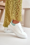 Trampki Model Nevelena JDJ-18 White/Green - Step in style Step in style Trampki Model Nevelena JDJ-18 White/Green - Step in style Step in style
