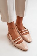 Baleriny Model Bialettia YK-05 Beige - Step in style Step in style Baleriny Model Bialettia YK-05 Beige - Step in style Step in style