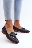 Baleriny Model Nestavia ASA222-1 Navy - Step in style Step in style Baleriny Model Nestavia ASA222-1 Navy - Step in style Step in style