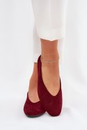 Baleriny Model Osallin QQ-202 Bordo - Step in style Step in style Baleriny Model Osallin QQ-202 Bordo - Step in style Step in style