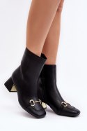 Botki Model Adinah 1063 Black - Step in style Step in style Botki Model Adinah 1063 Black - Step in style Step in style