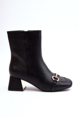 Botki Model Adinah 1063 Black - Step in style Step in style