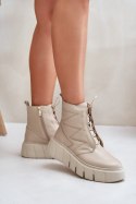 Botki Model Zazoo 60472 Beige - Step in style Step in style Botki Model Zazoo 60472 Beige - Step in style Step in style