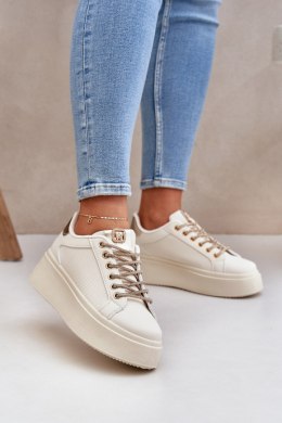 Buty Sportowe Model Fonetha NB751 Beige - Step in style Step in style