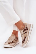 Buty Sportowe Model Galabis BL579P Beige/Brown - Step in style Step in style Buty Sportowe Model Galabis BL579P Beige/Brown - Step in style Step in style