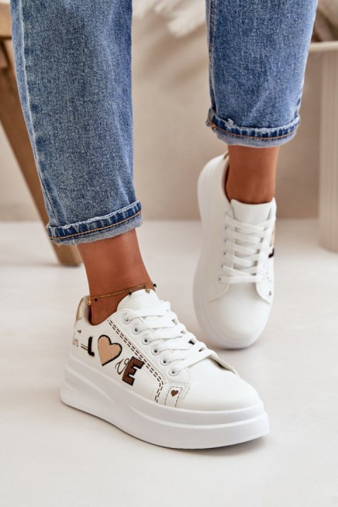 Buty Sportowe Model Orlian A88-201 White - Step in style Step in style Buty Sportowe Model Orlian A88-201 White - Step in style Step in style