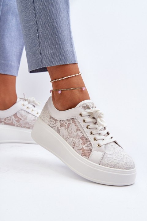 Buty Sportowe Model S.Barski HY51-059 White - Step in style Step in style Buty Sportowe Model S.Barski HY51-059 White - Step in style Step in style