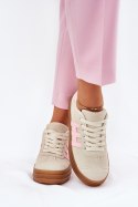 Buty Sportowe Model Syliyana 25SP26-9089 Beige - Step in style Step in style Buty Sportowe Model Syliyana 25SP26-9089 Beige - Step in style Step in style