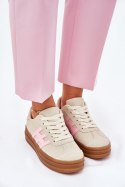 Buty Sportowe Model Syliyana 25SP26-9089 Beige - Step in style Step in style Buty Sportowe Model Syliyana 25SP26-9089 Beige - Step in style Step in style