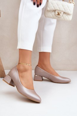 Czółenka Model Lewski 3118 Dark Beige - Step in style Step in style