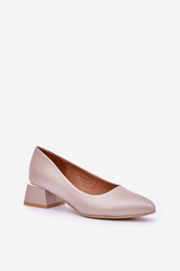 Czółenka Model Lewski 3118 Dark Beige - Step in style Step in style
