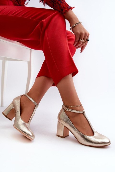 Czółenka Model Raniyah 834283 Gold - Step in style Step in style Czółenka Model Raniyah 834283 Gold - Step in style Step in style