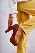 Czółenka Model Soro M115 Camel Zamsz - Step in style Step in style Czółenka Model Soro M115 Camel Zamsz - Step in style Step in style
