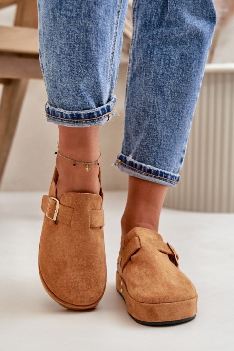 Kapcie Model Terilaina TL8-123 Camel - Step in style Step in style Kapcie Model Terilaina TL8-123 Camel - Step in style Step in style