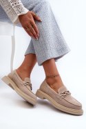 Mokasyny Model DA TW101 Beige - Step in style Step in style Mokasyny Model DA TW101 Beige - Step in style Step in style
