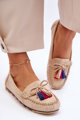 Mokasyny Model Dorine GS37 Beige - Step in style Step in style