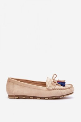 Mokasyny Model Dorine GS37 Beige - Step in style Step in style