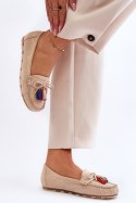 Mokasyny Model Dorine GS37 Beige - Step in style Step in style Mokasyny Model Dorine GS37 Beige - Step in style Step in style