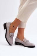 Mokasyny Model Nerilaja 66614 Grey - Step in style Step in style Mokasyny Model Nerilaja 66614 Grey - Step in style Step in style