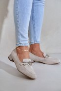Mokasyny Model Pillitha ASA268-4 Light Beige - Step in style Step in style Mokasyny Model Pillitha ASA268-4 Light Beige - Step in style Step in style