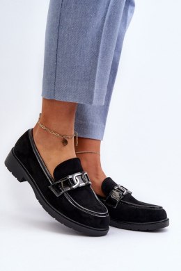 Mokasyny Model S.Barski HY3350A Black - Step in style Step in style