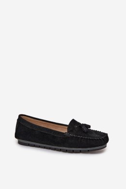 Mokasyny Model S.Barski LR51-548 Black - Step in style Step in style