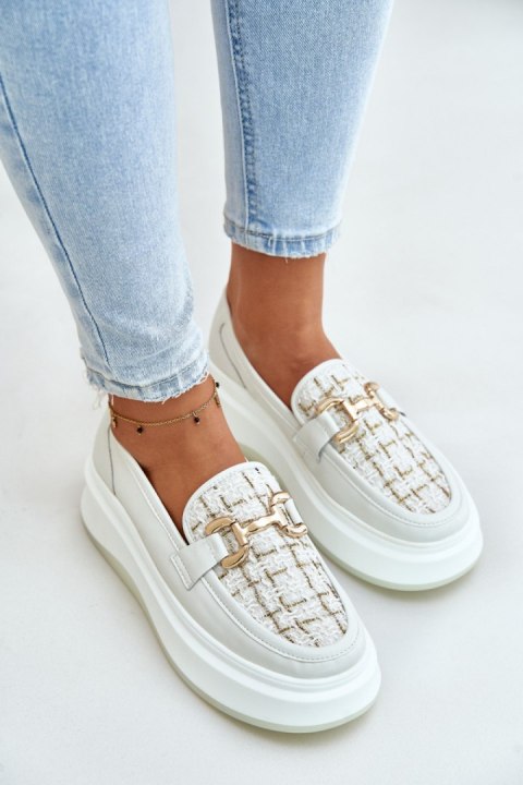 Mokasyny Model Vinceza 89105 Light Beige - Step in style Step in style Mokasyny Model Vinceza 89105 Light Beige - Step in style Step in style