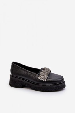 Mokasyny Model Zazoo 3419 Black Skóra - Step in style Step in style