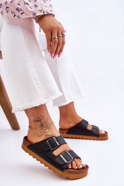 Sandał Klapki Model Big Star LL274477 Black - Step in style Step in style Sandał Klapki Model Big Star LL274477 Black - Step in style Step in style
