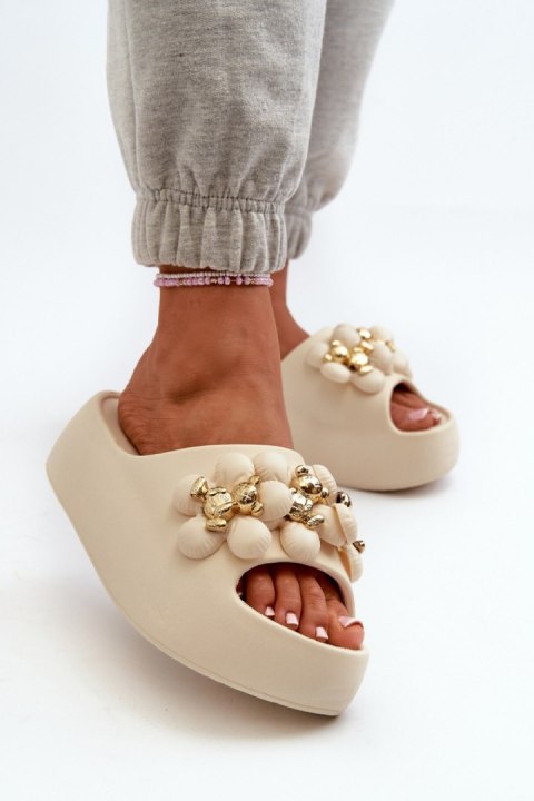 Sandał Klapki Model Bremavia Bg181 Light Beige - Step in style Step in style Sandał Klapki Model Bremavia Bg181 Light Beige - Step in style Step in style