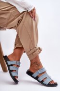 Sandał Klapki Model Lamirose H8-523 Blue - Step in style Step in style Sandał Klapki Model Lamirose H8-523 Blue - Step in style Step in style