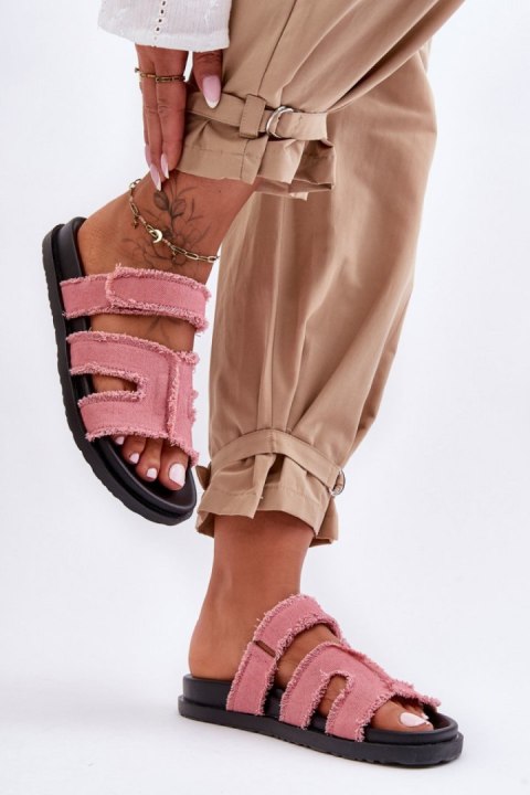 Sandał Klapki Model Lamirose H8-523 Pink - Step in style Step in style Sandał Klapki Model Lamirose H8-523 Pink - Step in style Step in style