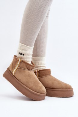 Śniegowce Model Udra UA-1833 Light Brown - Step in style Step in style