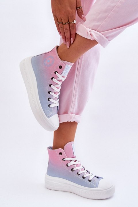 Trampki Model Big Star LL274A191 Pink/Blue - Step in style Step in style Trampki Model Big Star LL274A191 Pink/Blue - Step in style Step in style