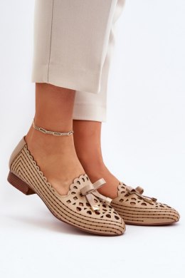 Baleriny Model Nestavia ASA222-1 Beige - Step in style Step in style