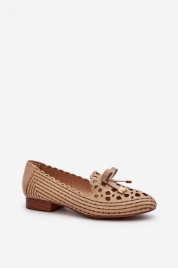 Baleriny Model Nestavia ASA222-1 Beige - Step in style Step in style