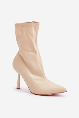 Botki Model Amune MVP326 Light Beige - Step in style Step in style
