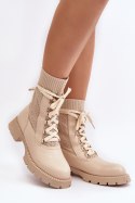 Botki Model Gentiana 8573A Beige - Step in style Step in style Botki Model Gentiana 8573A Beige - Step in style Step in style