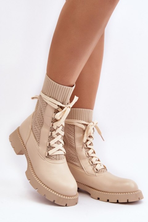 Botki Model Gentiana 8573A Beige - Step in style Step in style Botki Model Gentiana 8573A Beige - Step in style Step in style