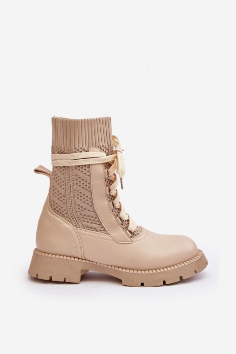 Botki Model Gentiana 8573A Beige - Step in style Step in style Botki Model Gentiana 8573A Beige - Step in style Step in style