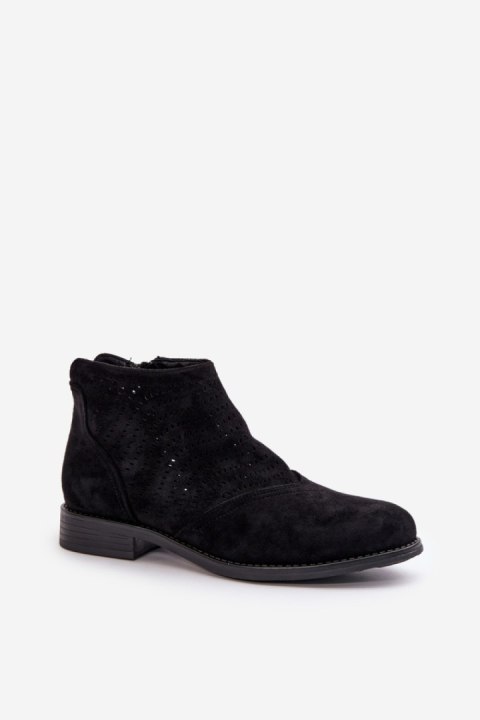 Botki Model S.Barski HY42-076 Black - Step in style Step in style Botki Model S.Barski HY42-076 Black - Step in style Step in style