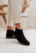 Botki Model S.Barski HY42-076 Black - Step in style Step in style Botki Model S.Barski HY42-076 Black - Step in style Step in style