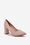 Czółenka Model Florena NF-47P Beige - Step in style Step in style Czółenka Model Florena NF-47P Beige - Step in style Step in style
