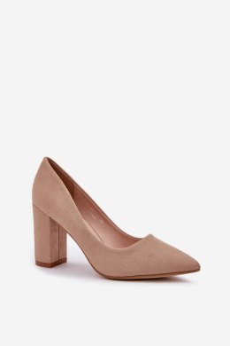 Czółenka Model Florena NF-47P Dark Beige - Step in style Step in style