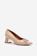 Czółenka Model Laura Messi 2740/248-829 Beige - Step in style Step in style